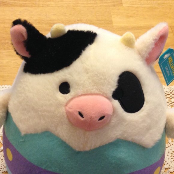 Plush Stuffed Easter Cow, Kelly Toys, New - Picture 3 of 7